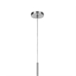 Sia Pendant Light Fixture w Red Hardback Drum Shade-24 Inch Chrome