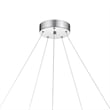 Zemy Pendant Light Fixture w LED Lights-Angled Wood-30 Inch Brown
