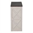 Zena 30 Inch Small Bookcase- 2 Shelves- 2 Tone in Brown- White Veneer