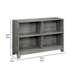 Thiem Cubby Bookcase- 43 Inch Wide 4 Shelves- Rustic Gray Veneer