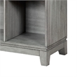 Thiem Cubby Bookcase- 6 Cube Style Shelves- Rustic Gray Veneer 40 Inch