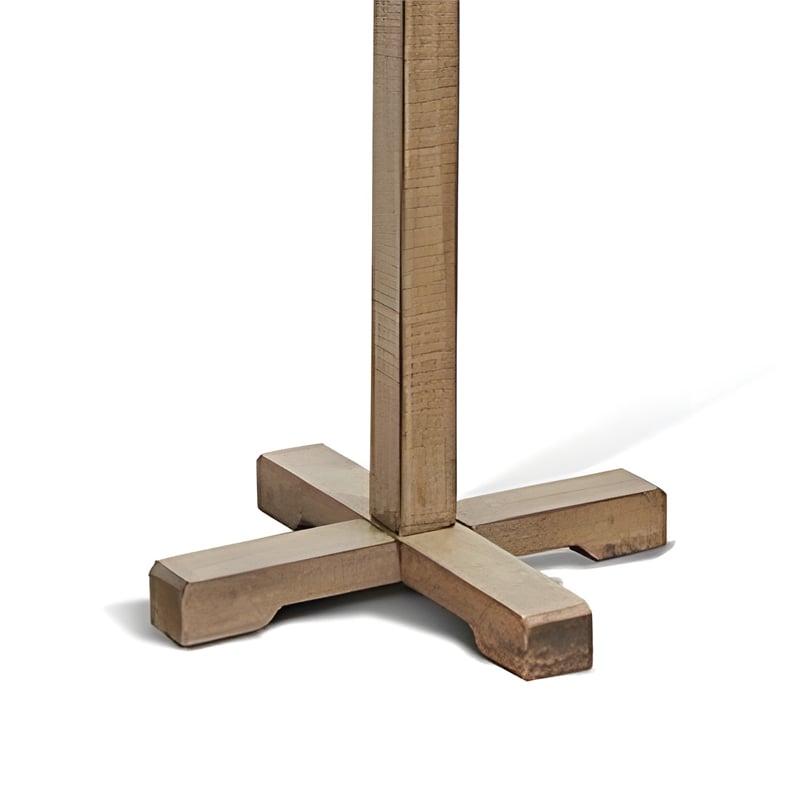 Rena Coat/Hat Tree Stand- 8 Wood Stems- 72 Inch Light Brown Mahogany