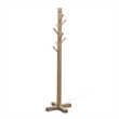 Rena Coat/Hat Tree Stand- 8 Wood Stems- 72 Inch Light Brown Mahogany