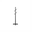 Rena Coat- Hat Rack Stand- 8 Wood Stems- 72 Inch Rustic Black Mahogany