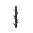 Rena Coat- Hat Rack Stand- 8 Wood Stems- 72 Inch Rustic Black Mahogany