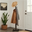 Rena Coat- Hat Rack Stand- 8 Wood Stems- 72 Inch Rustic Black Mahogany