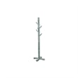 Rena Coat- Hat Rack Stand- 8 Wood Stems- 72 Inch Rustic Green Mahogany