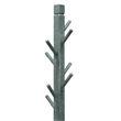 Rena Coat- Hat Rack Stand- 8 Wood Stems- 72 Inch Rustic Green Mahogany