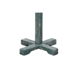Rena Coat- Hat Rack Stand- 8 Wood Stems- 72 Inch Rustic Green Mahogany
