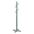 Rena Coat- Hat Rack Stand- 8 Wood Stems- 72 Inch Rustic Green Mahogany
