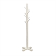 Rena Coat- Hat Rack Stand- 8 Wood Stems- 72 Inch Rustic White Mahogany