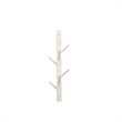 Rena Coat- Hat Rack Stand- 8 Wood Stems- 72 Inch Rustic White Mahogany