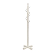 Rena Coat- Hat Rack Stand- 8 Wood Stems- 72 Inch Rustic White Mahogany