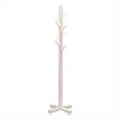 Rena Coat- Hat Rack Stand- 8 Wood Stems- 72 Inch Rustic White Mahogany