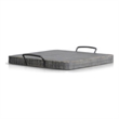 Rena Ottoman Tray with Metal Handles-17 Inch Black Sand Mahogany Wood