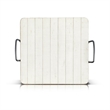 Rena Ottoman Tray-Metal Handles-17 Inch Distressed White Mahogany