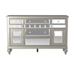 Jomo Sideboard Buffet Console- Mirror Front- 5 Drawers Silver- 57 Inch