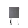 Boly Side Dining Chair Set of 2- Cantilever Base- Gray and Silver