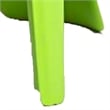 Fyna 16 Inch Kids Chair with Curved Back- Set of 4- Elephant Trunk Design- Green