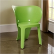 Fyna 16 Inch Kids Chair with Curved Back- Set of 4- Elephant Trunk Design- Green
