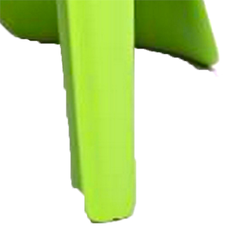 Fyna 16 Inch Kids Chair with Curved Back- Set of 4- Elephant Trunk Design- Green