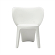 Fyna 16 Inch Kids Chair with Curved Back- Set of 4- Elephant Trunk Design- White