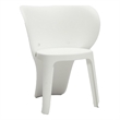 Fyna 16 Inch Kids Chair with Curved Back- Set of 4- Elephant Trunk Design- White