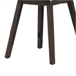 Ghy 25 Inch Swivel Counter Chair Set of 2- White Textured Upholstery- Brown