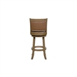 Haley 26 Inch Swivel Counter Height Chair Chestnut Brown Wood- Faux Leather