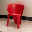 Fyna 16 Inch Kids Chair Set of 4- Curved Back- Elephant Trunk Design- Red