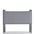 Liom Dining Side Chair Set of 2- Ash Gray Fabric- Blackwash Frame