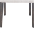 Liom Dining Side Chair Set of 2- Ash Gray Fabric- Blackwash Frame