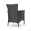 Marri Patio Dining Chair Set of 2- Ergonomic- Gray Wicker Design- Beige