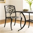 Serb Outdoor Dining Patio Chair Set of 2- Handcrafted Metal Copper Patina