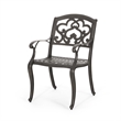 Serb Outdoor Dining Patio Chair Set of 2- Handcrafted Metal Copper Patina