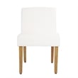 Kip Dining Chair with Honey Oak Wood Legs- Cream White Boucle Fabric