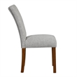 Rei Parsons Dining Chair Set of 2- Gray Woven Button Tufted Fabric