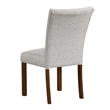 Rei Parsons Dining Chair Set of 2- Light Gray Textured Button Tufted