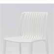 Womu Outdoor Side Chair Set of 4- White Finish- Open Slatted Backrest