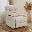 Aira Power Recliner Lift Chair with Heating Massage- Gray Faux Leather