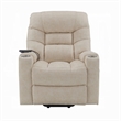 Aira Power Recliner Lift Chair with Heating Massage- Gray Faux Leather