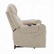 Aira Power Recliner Lift Chair with Heating Massage- Gray Faux Leather