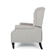 Jade Oversize Wide Chair Manual Recliner- Light Gray Tufted