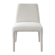 Hena Dining Side Chair Set of 2- Light Oat Polyester Upholstered Frame