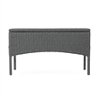 Orry 4pc Outdoor Table Set- 1 Loveseat- 2 Accent Chairs- Dark Gray Finish