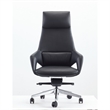 Akon Office Recliner Chair- Adjustable Height-Swivel- Lux Black Leather