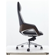 Akon Office Recliner Chair- Adjustable Height-Swivel- Lux Black Leather