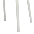 Gyna 14 Inch Kids Side Chairs- Set of 4- Round Dotted Backrest- Armless- White