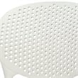 Gyna 14 Inch Kids Side Chairs- Set of 4- Round Dotted Backrest- Armless- White