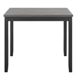 Phy 5pc Counter Table and Chairs Set- Nailheads- Tufted Gray Fabric- Black